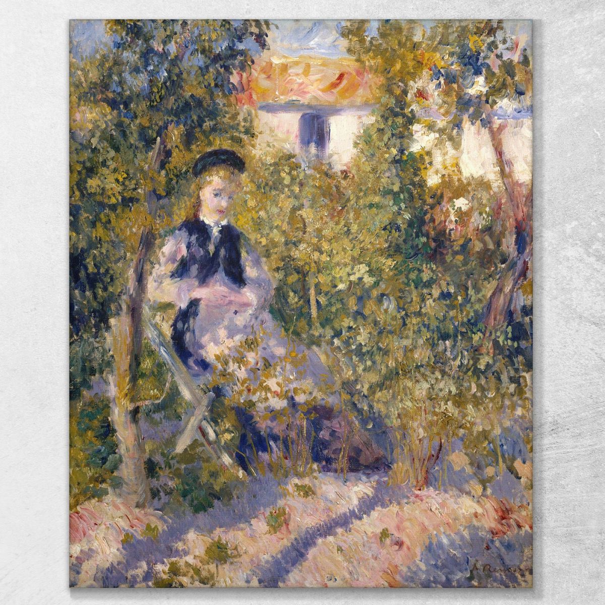 Nini In The Garden Nini Lopez Pierre-Auguste Renoir par357 canvas print 