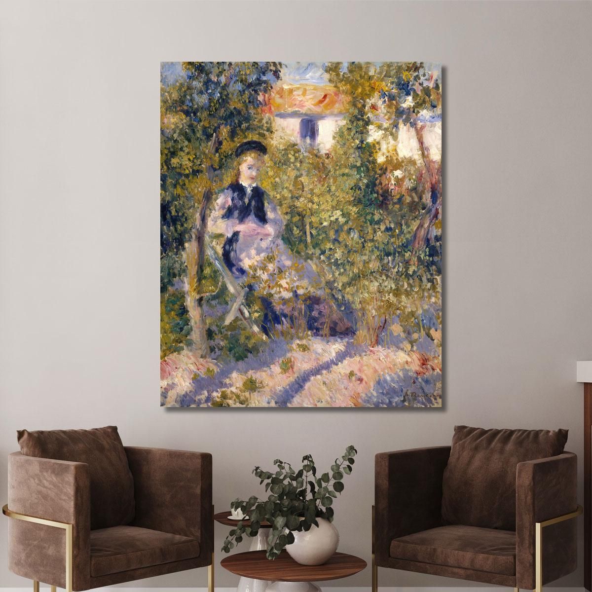 Nini In The Garden Nini Lopez Pierre-Auguste Renoir par357 canvas print 