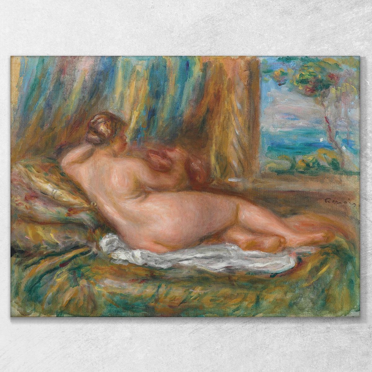 Reclining Nude Odalisque Reclining Pierre-Auguste Renoir par362 canvas print 