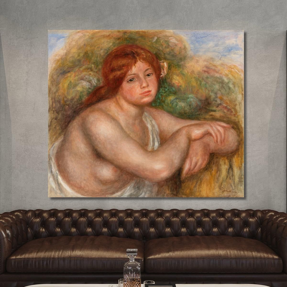 Nude Study Bust Of A Woman Pierre-Auguste Renoir par364 canvas print 