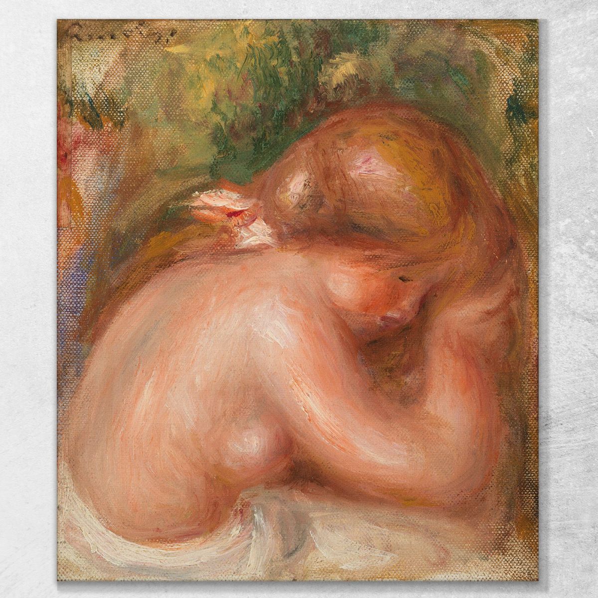 Nude Torso Of Young Girl Pierre-Auguste Renoir par365 canvas print 