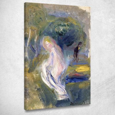 Nude With Figure In Background Pierre-Auguste Renoir par367 canvas print 