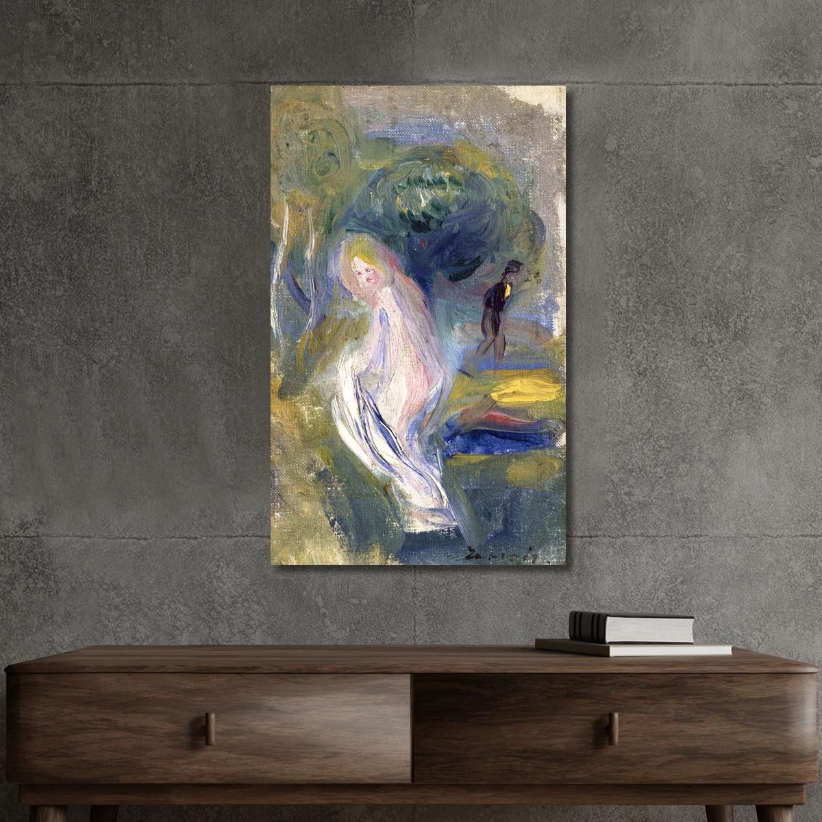 Nude With Figure In Background Pierre-Auguste Renoir par367 canvas print 