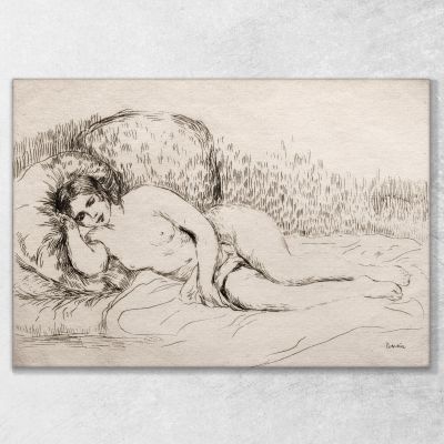 Nude Woman Reclining Pierre-Auguste Renoir par369 canvas print 