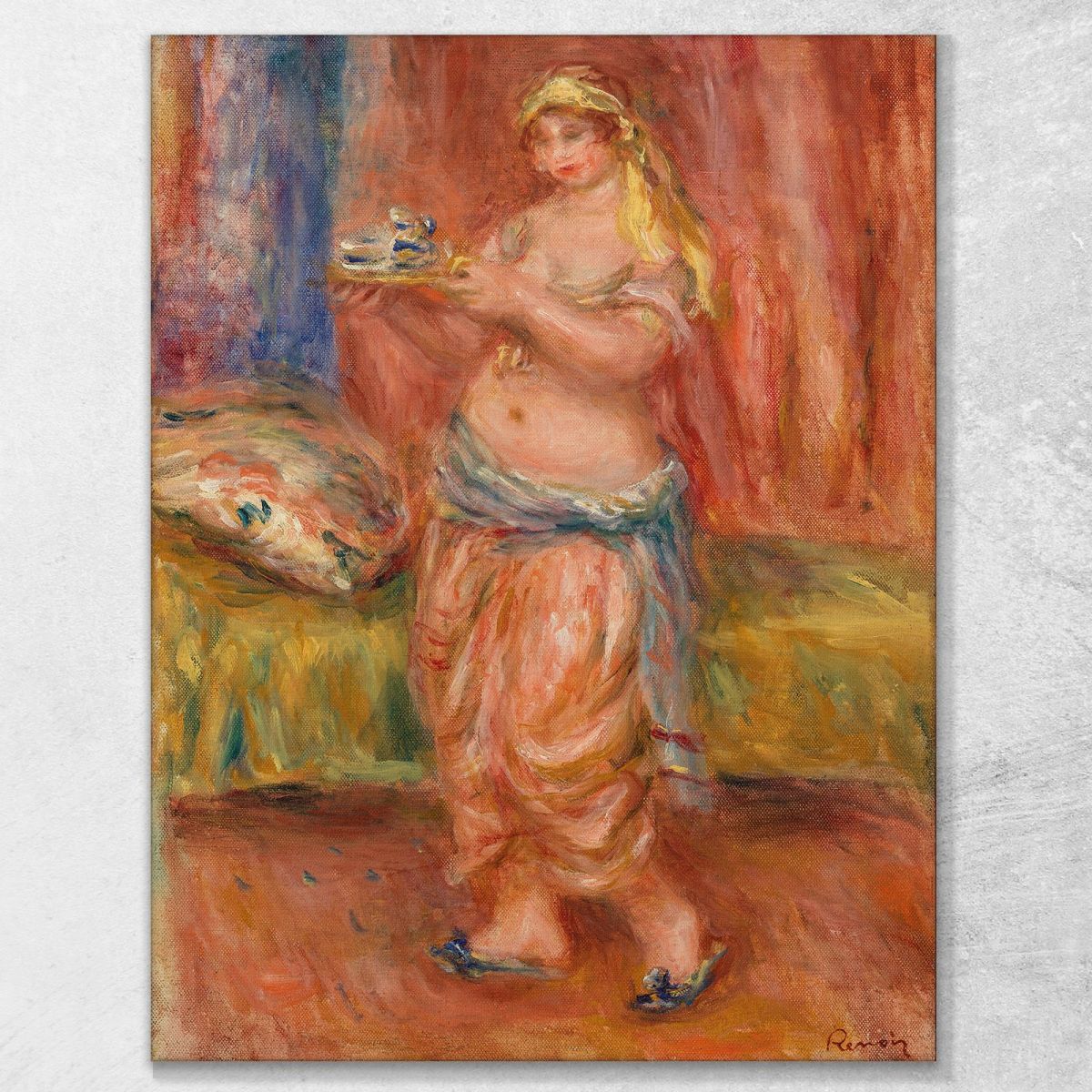 Odalisque With Tea Set Odalisque With Tea Set Pierre-Auguste Renoir par371 canvas print 