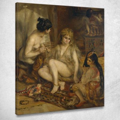 Parisiennes In Algerian Costume Or Harem Pierre-Auguste Renoir par373 canvas print 