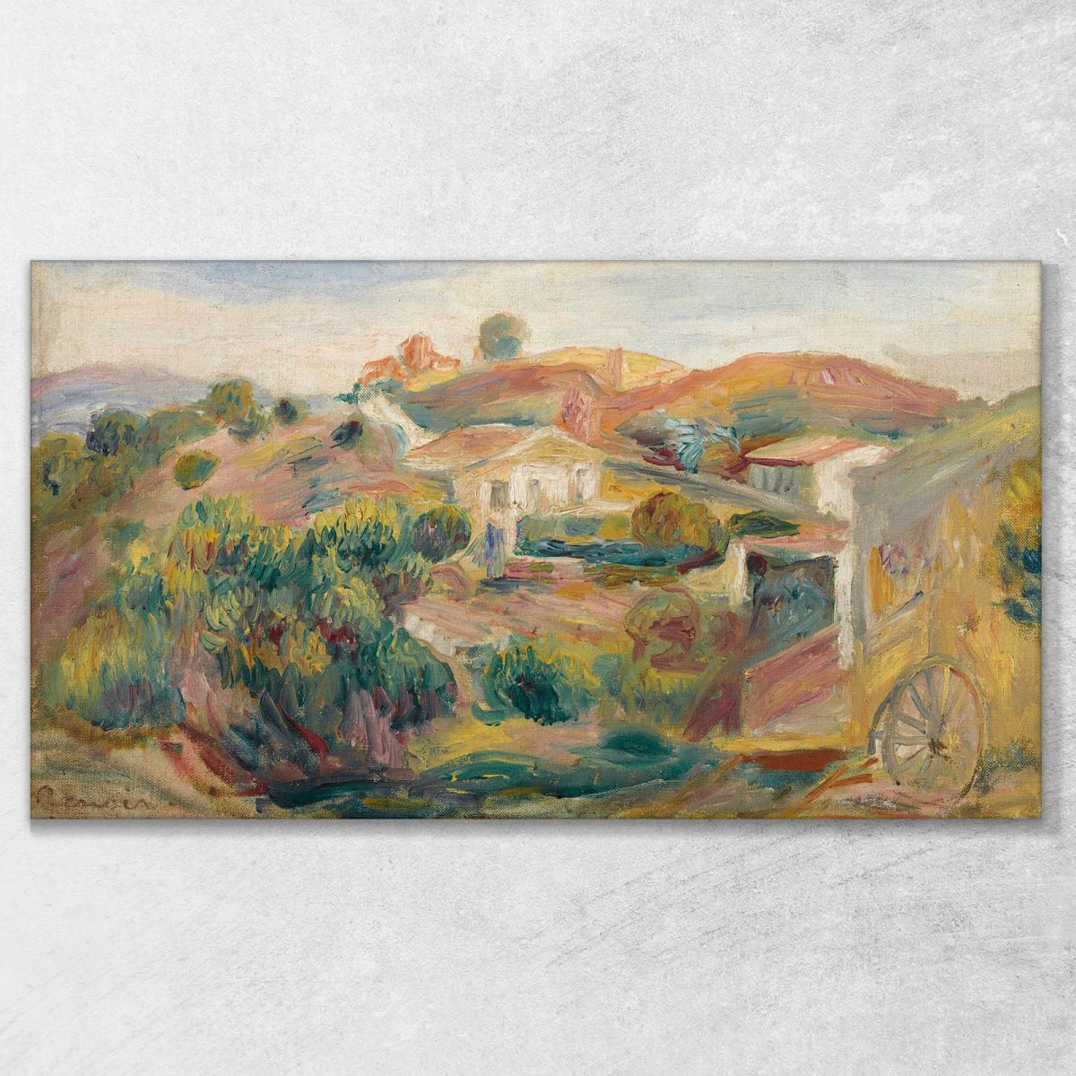 Landscape With Houses Pierre-Auguste Renoir par384 canvas print 