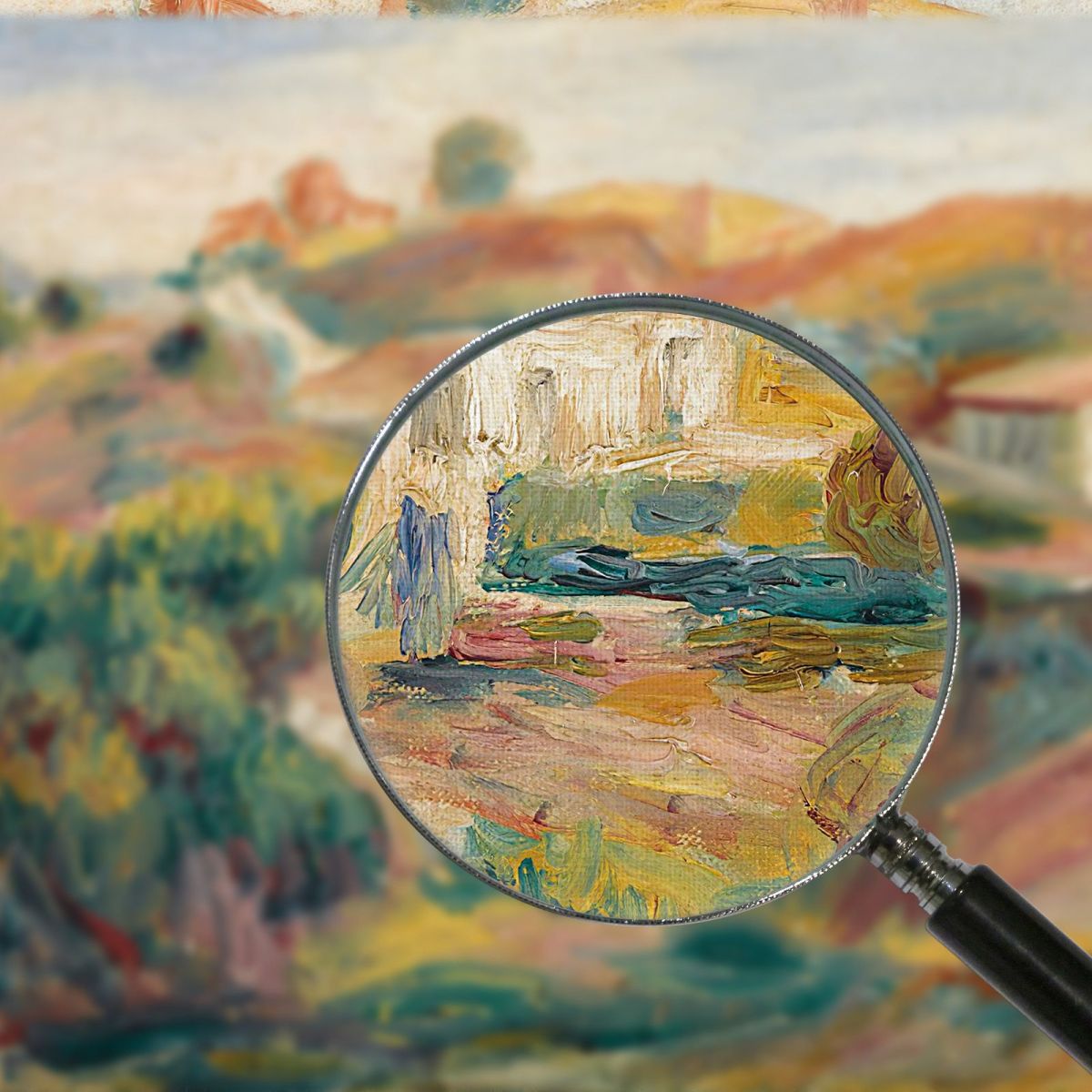 Landscape With Houses Pierre-Auguste Renoir par384 canvas print