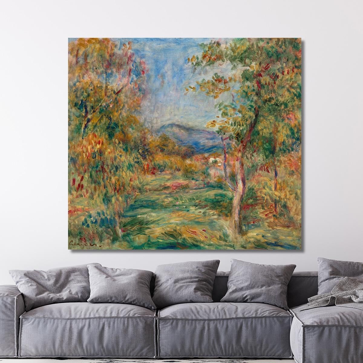 Landscape Of Cagnes Pierre-Auguste Renoir par387 canvas print 
