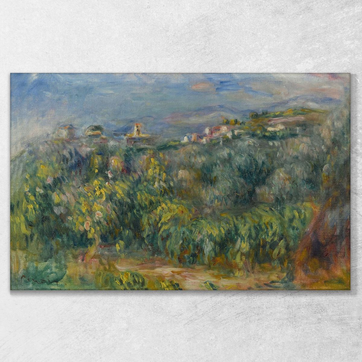 Landscapes Of Provence Cagnes Pierre-Auguste Renoir par392 canvas print 