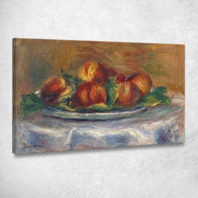 Peaches On A Plate Pierre-Auguste Renoir par393 canvas print 