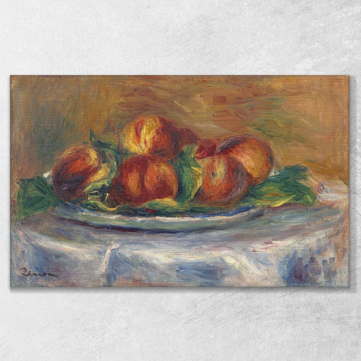 Peaches On A Plate Pierre-Auguste Renoir par393 canvas print 