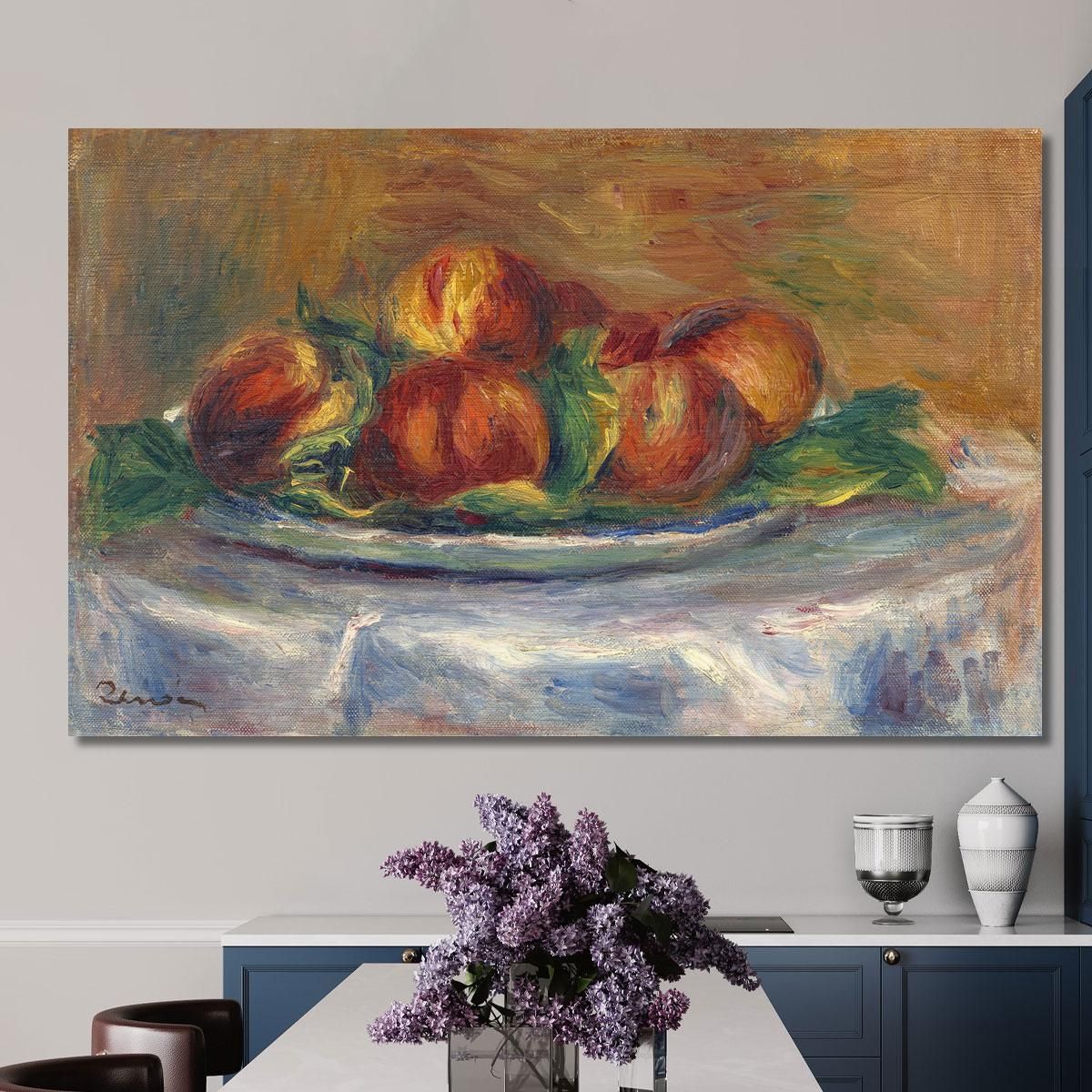 Peaches On A Plate Pierre-Auguste Renoir par393 canvas print 