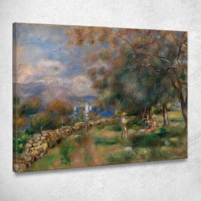 Peninsula Of Saint-Jean Pierre-Auguste Renoir par396 canvas print 