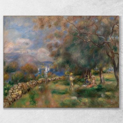 Peninsula Of Saint-Jean Pierre-Auguste Renoir par396 canvas print 