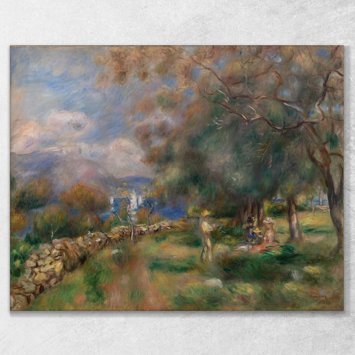 Peninsula Of Saint-Jean Pierre-Auguste Renoir par396 canvas print 