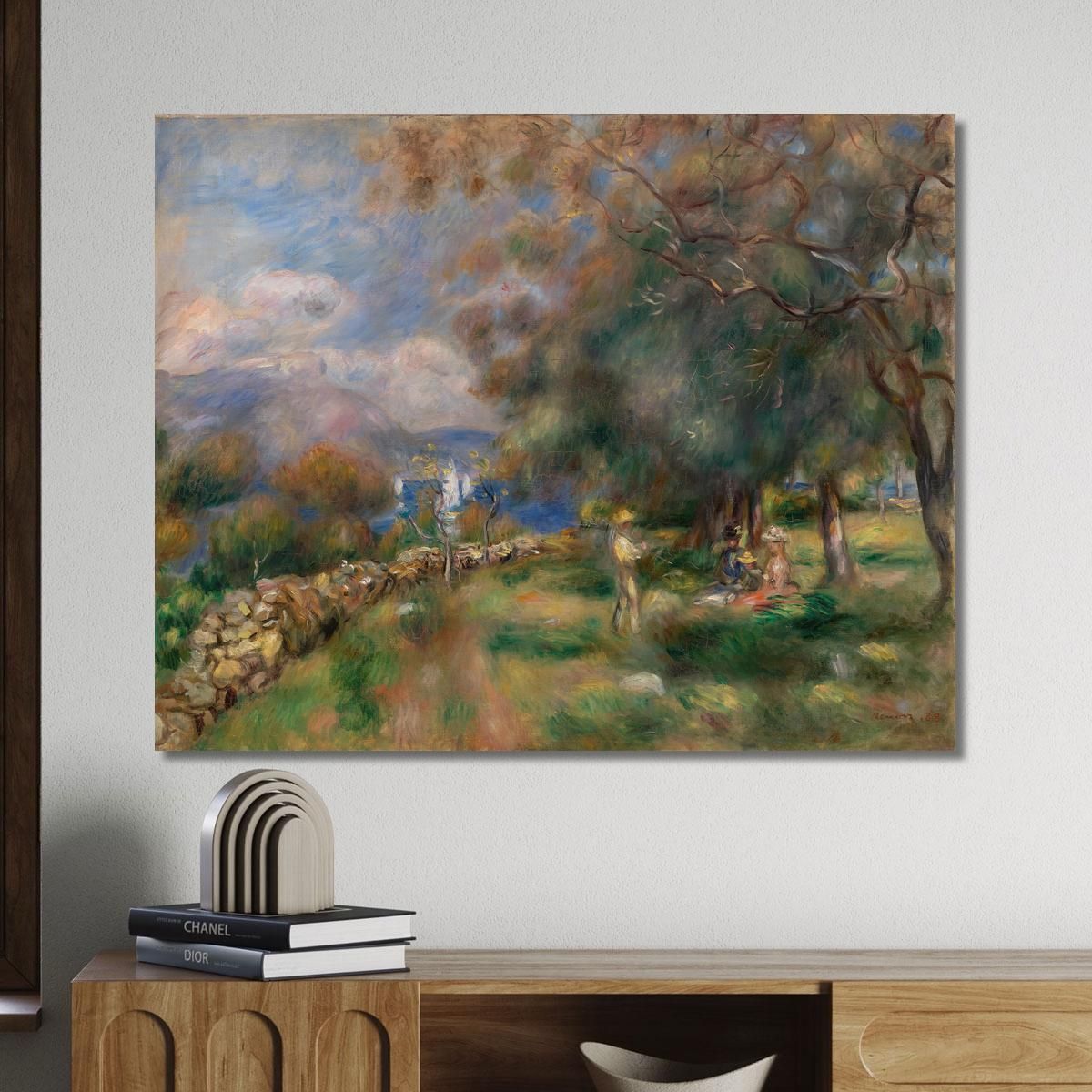 Peninsula Of Saint-Jean Pierre-Auguste Renoir par396 canvas print 