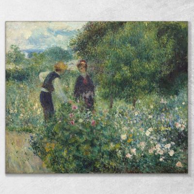 Picking Flowers Pierre-Auguste Renoir par400 canvas print 