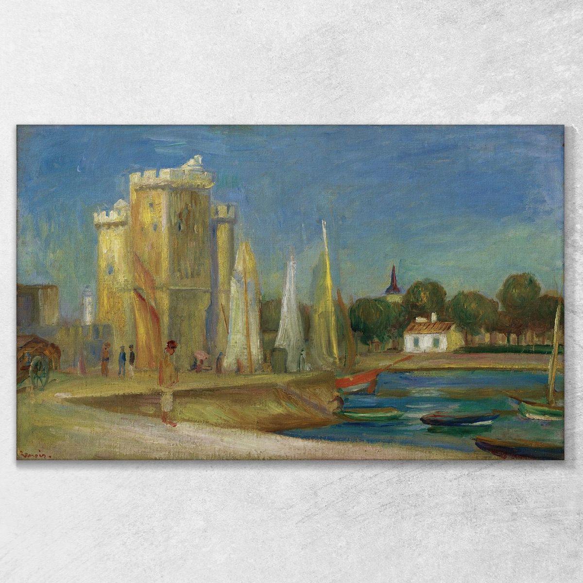 Port Of La Rochelle Pierre-Auguste Renoir par404 canvas print 