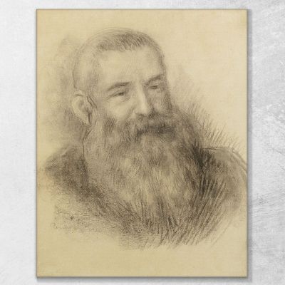 Portrait Of Claude Monet Pierre-Auguste Renoir par405 canvas print 