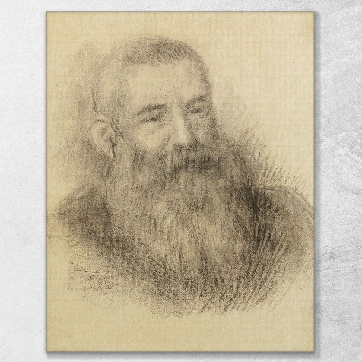 Portrait Of Claude Monet Pierre-Auguste Renoir par405 canvas print 
