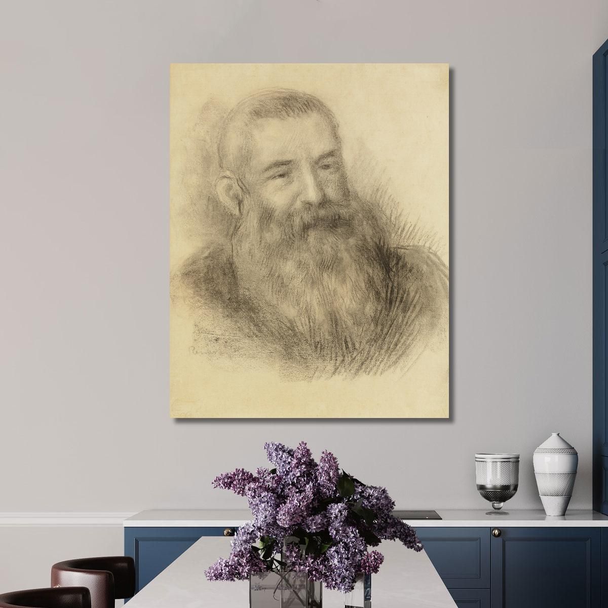 Portrait Of Claude Monet Pierre-Auguste Renoir par405 canvas print 
