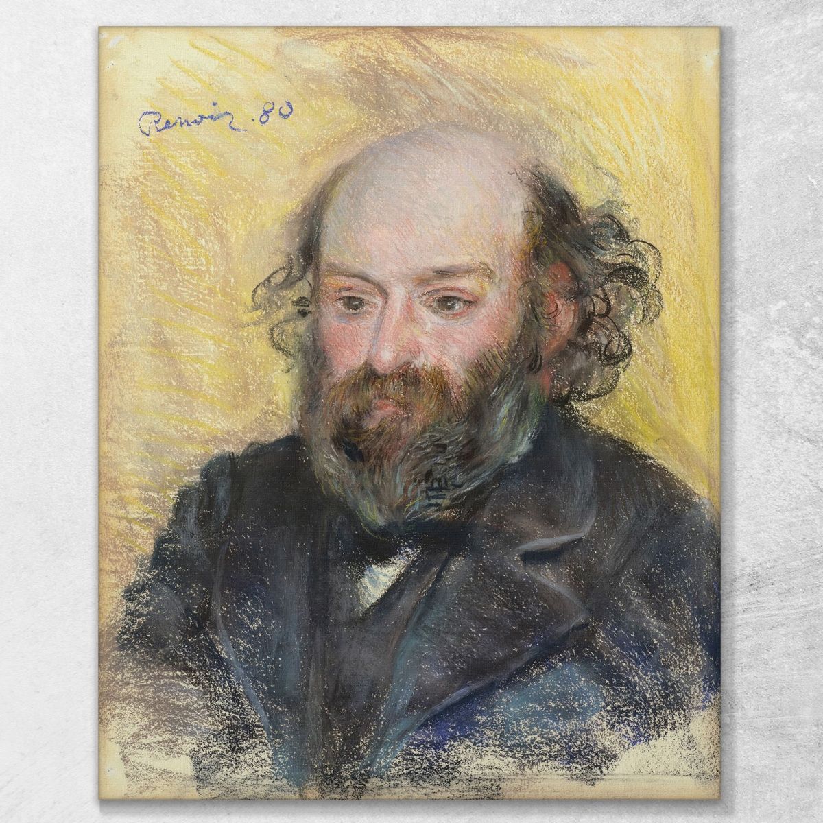 Portrait Of Cézanne Pierre-Auguste Renoir par406 canvas print 