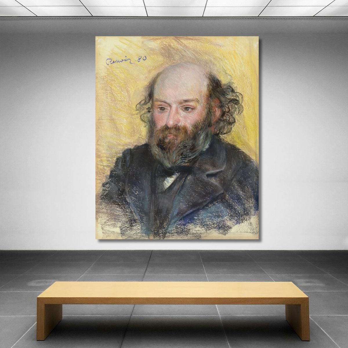 Portrait Of Cézanne Pierre-Auguste Renoir par406 canvas print 