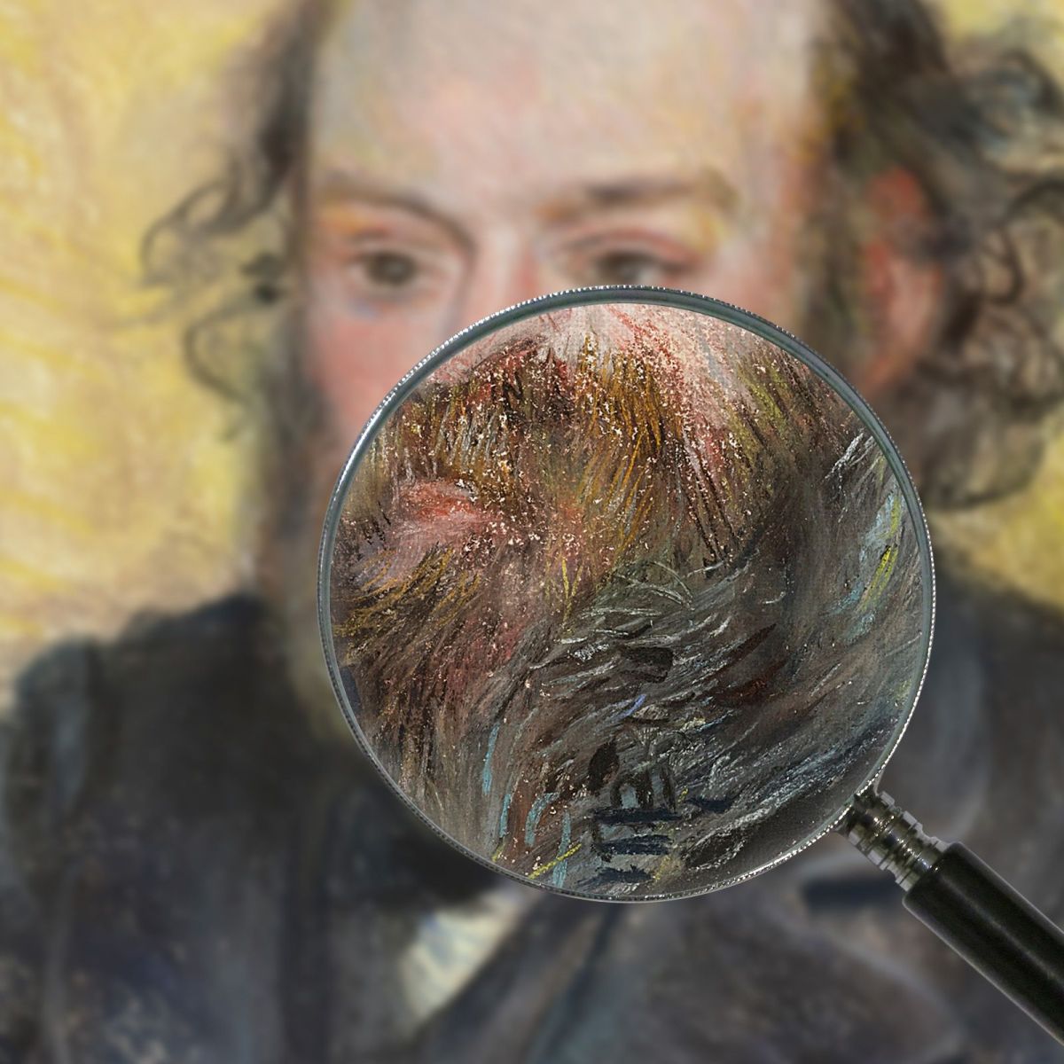 Portrait Of Cézanne Pierre-Auguste Renoir par406 canvas print