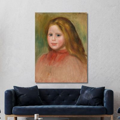 Portrait Of Young Girl Pierre-Auguste Renoir par413 canvas print 
