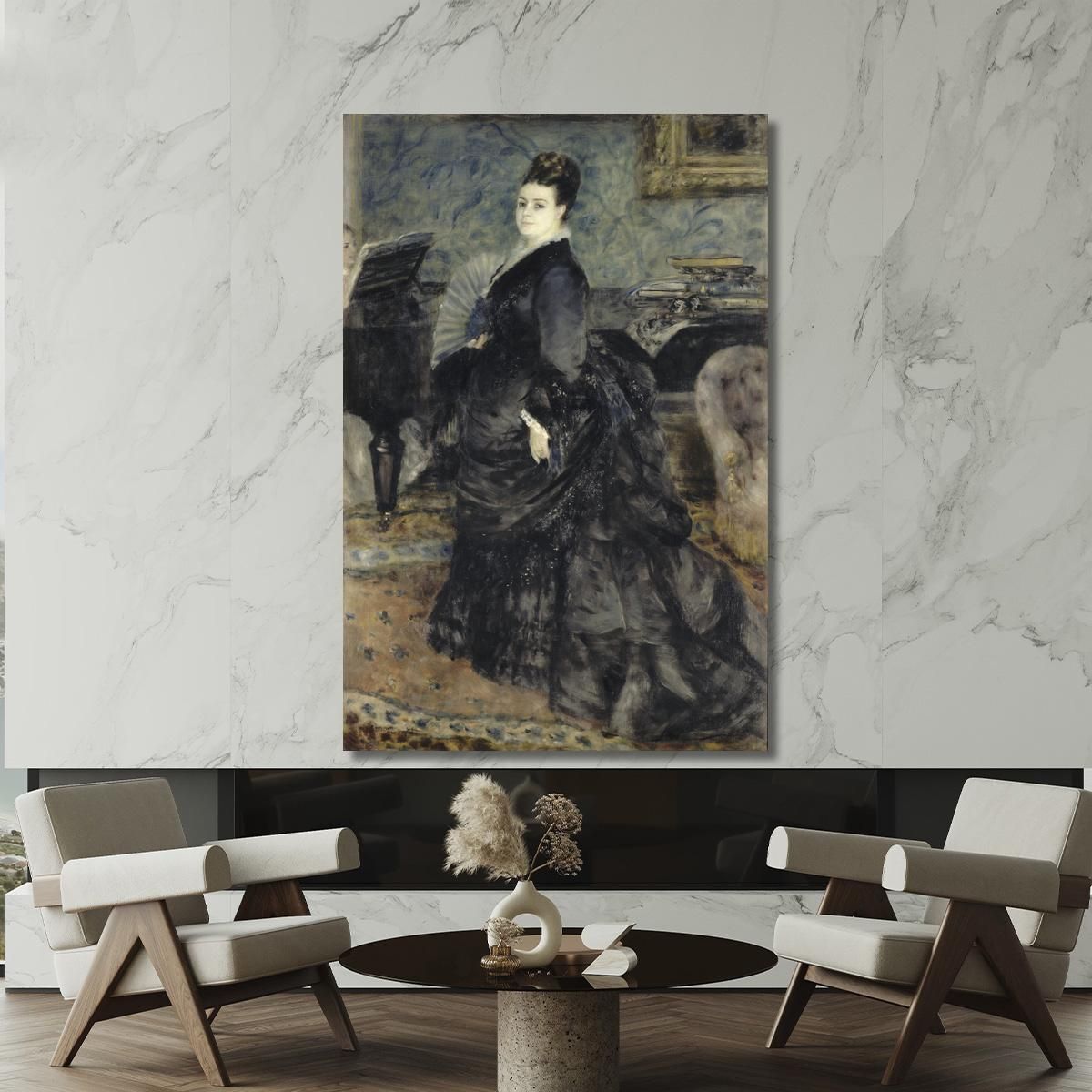 Portrait Of A Woman Called Of Mme Georges Hartmann Pierre-Auguste Renoir par417 canvas print 