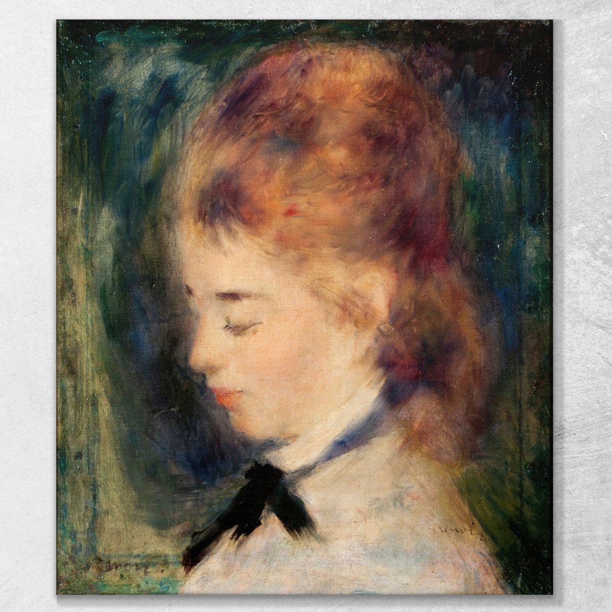 Portrait Of A Woman Pierre-Auguste Renoir par418 canvas print 