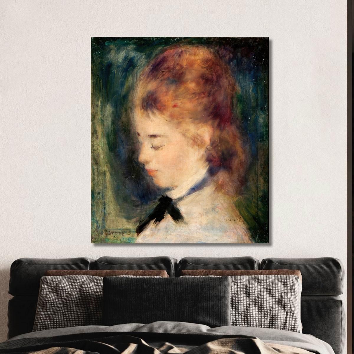 Portrait Of A Woman Pierre-Auguste Renoir par418 canvas print 