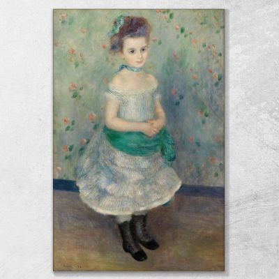 Portrait Of Jeanne Durand-Ruel Portrait Of Mlle. J. Pierre-Auguste Renoir par420 canvas print 