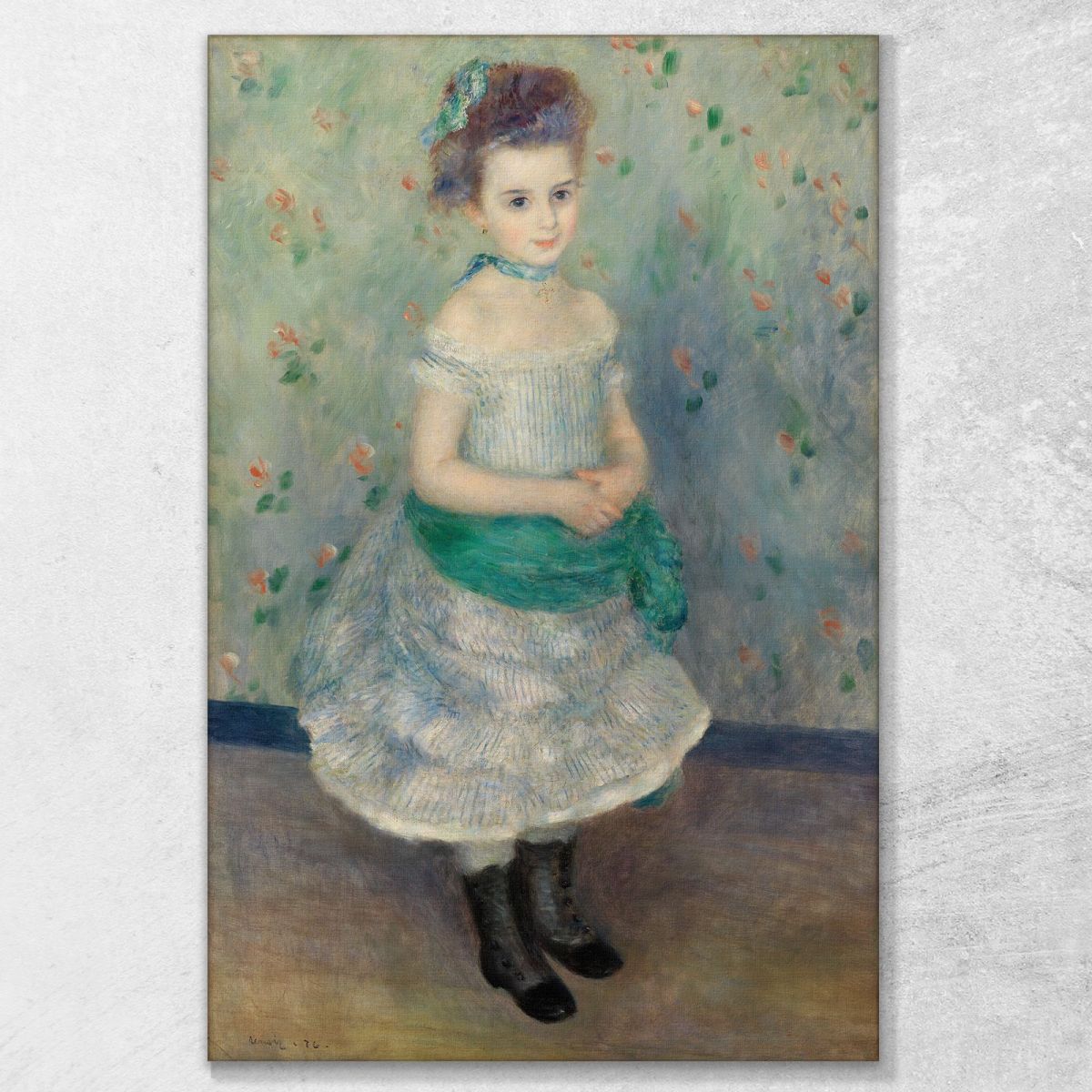 Portrait Of Jeanne Durand-Ruel Portrait Of Mlle. J. Pierre-Auguste Renoir par420 canvas print 