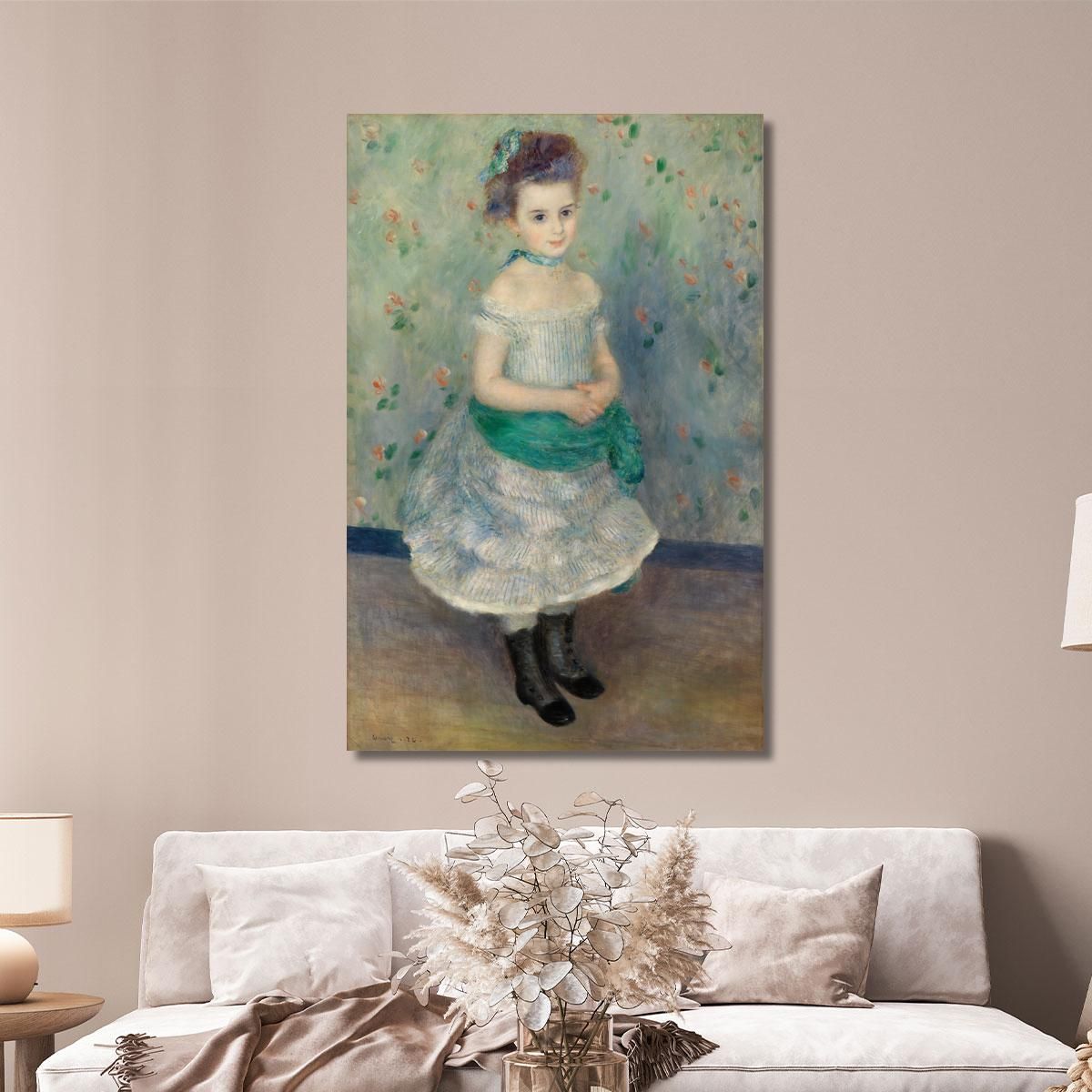 Portrait Of Jeanne Durand-Ruel Portrait Of Mlle. J. Pierre-Auguste Renoir par420 canvas print 