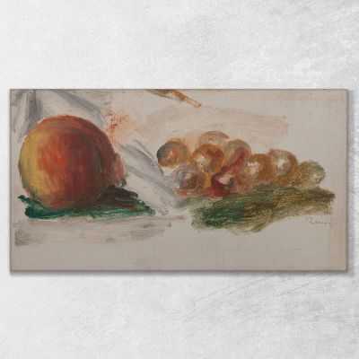 Peach And Grapes Pierre-Auguste Renoir par425 canvas print 