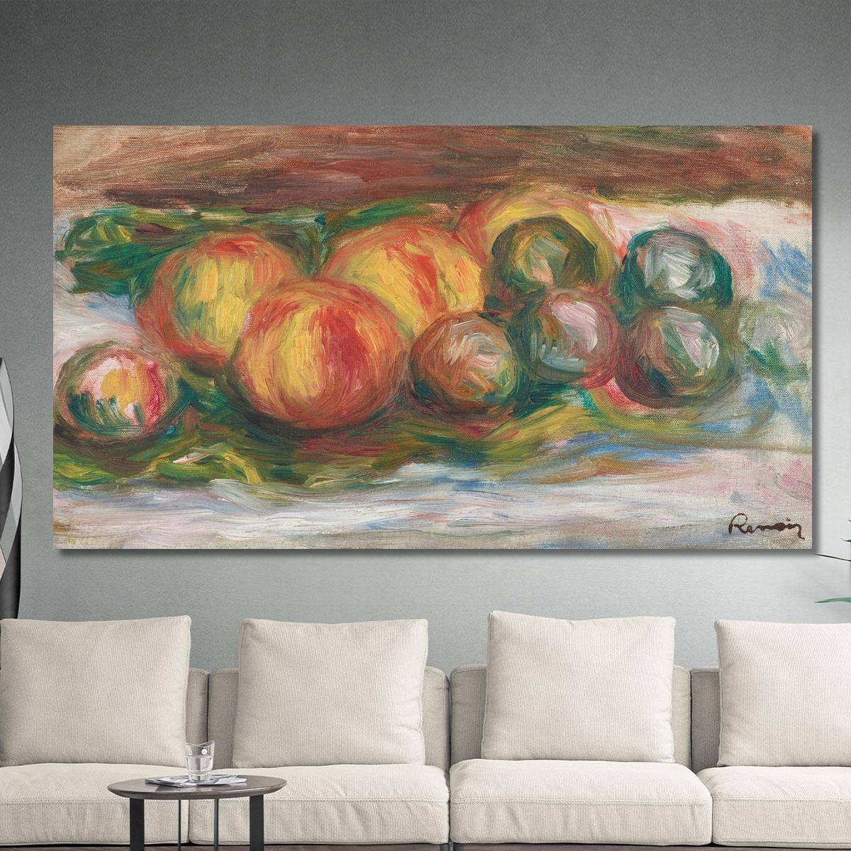 Peaches And Plum Pierre-Auguste Renoir par426 canvas print 