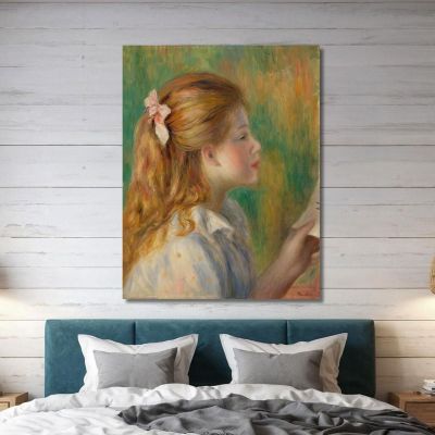 Reading La Lecture Pierre-Auguste Renoir par428 canvas print 