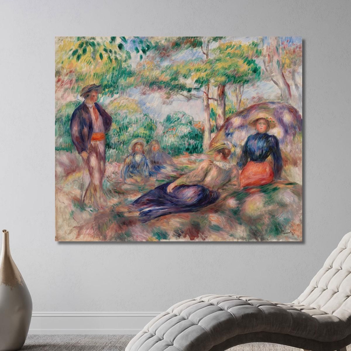 Resting In The Grass Le Repos Sur L Herbe Pierre-Auguste Renoir par432 canvas print 