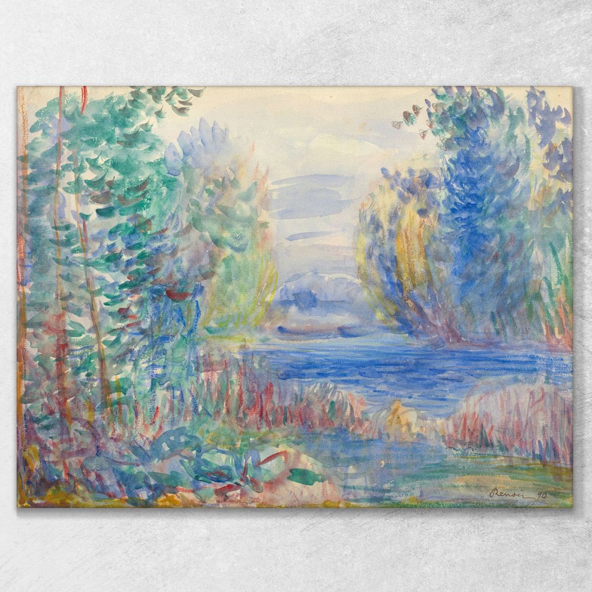 River Landscape Pierre-Auguste Renoir par434 canvas print 