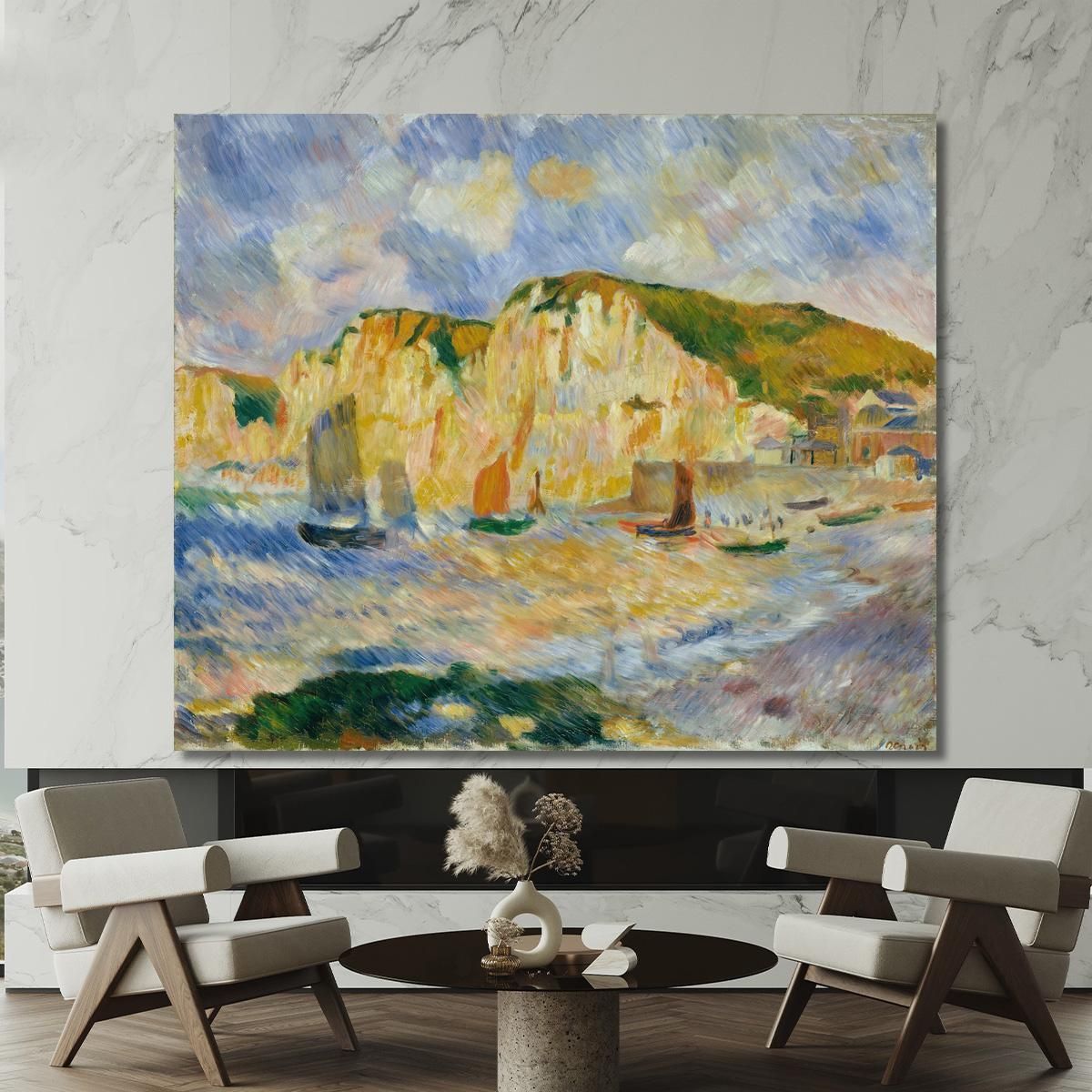 Sea And Cliffs Pierre-Auguste Renoir par441 canvas print 