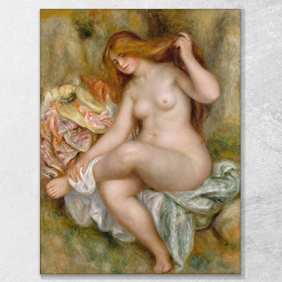 Seated Bather Pierre-Auguste Renoir par444 canvas print 