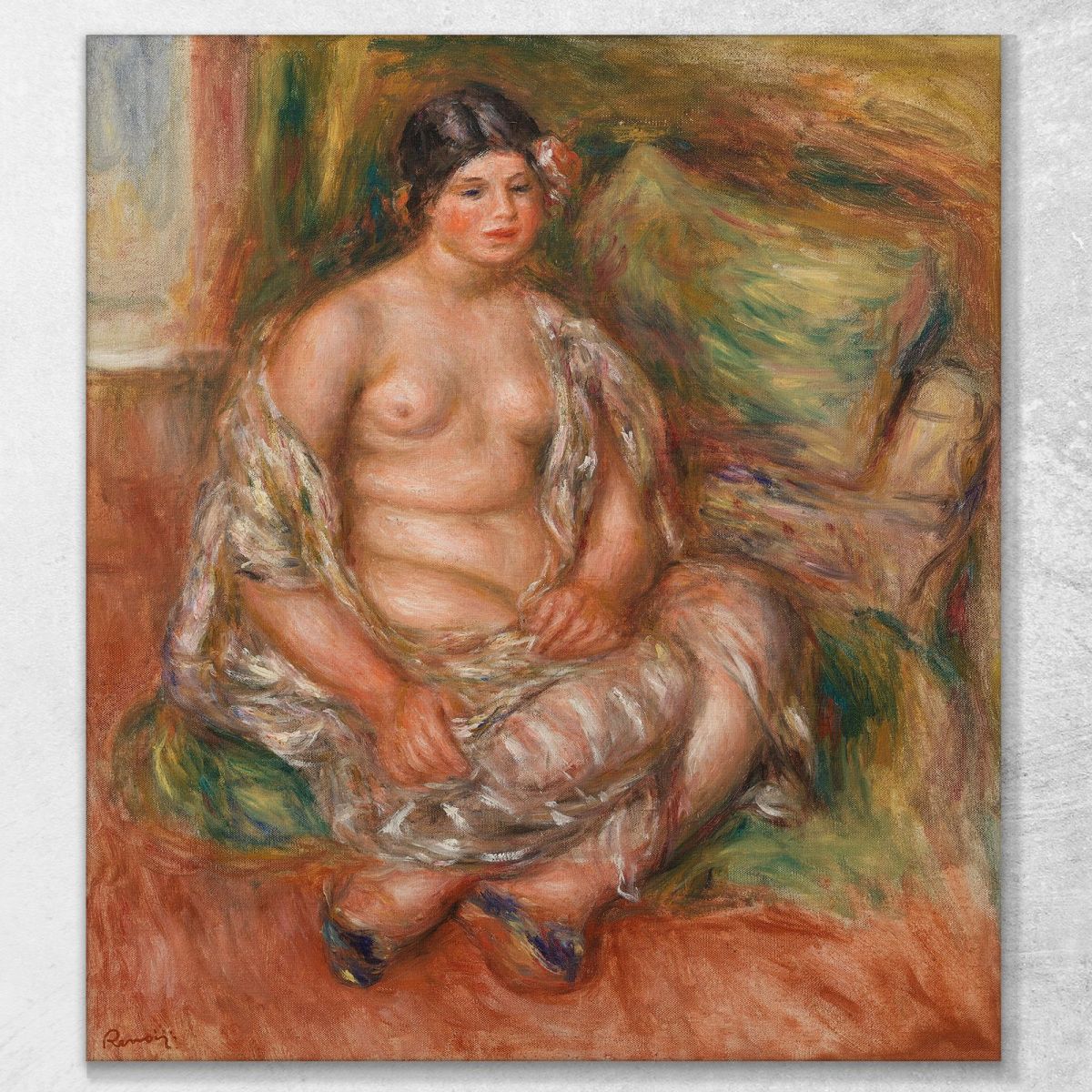Seated Odalisque Pierre-Auguste Renoir par446 canvas print 