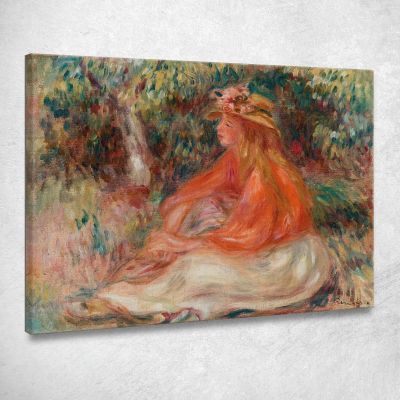 Seated Woman Pierre-Auguste Renoir par447 canvas print 