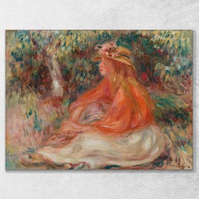 Seated Woman Pierre-Auguste Renoir par447 canvas print 
