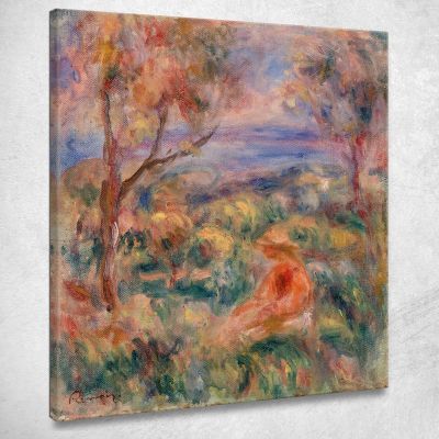Seated Woman With Sea In The Distance Pierre-Auguste Renoir par448 canvas print 
