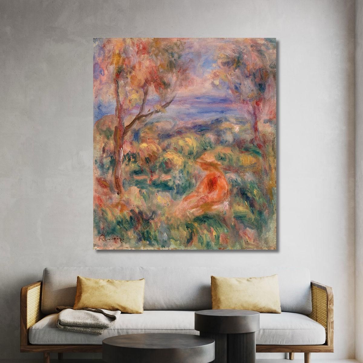 Seated Woman With Sea In The Distance Pierre-Auguste Renoir par448 canvas print 
