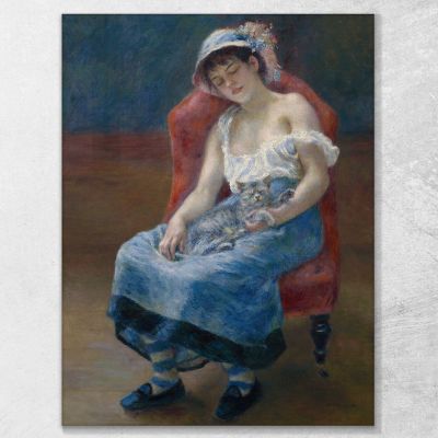 Sleeping Girl Pierre-Auguste Renoir par450 canvas print 