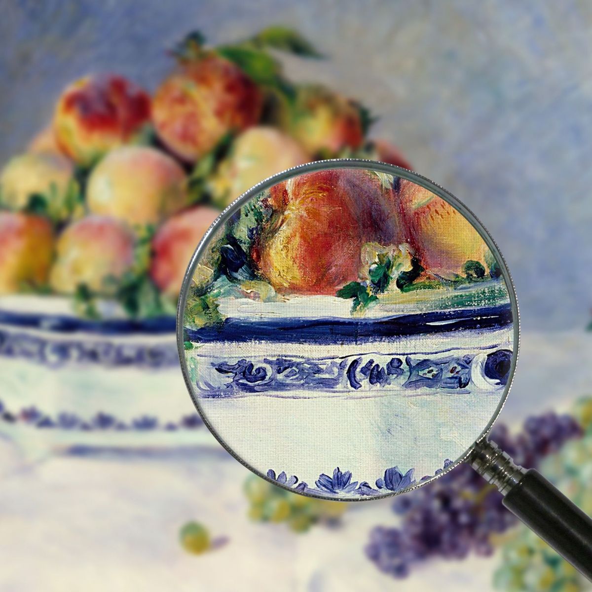 Still Life With Peaches And Grapes Pierre-Auguste Renoir par458 canvas print
